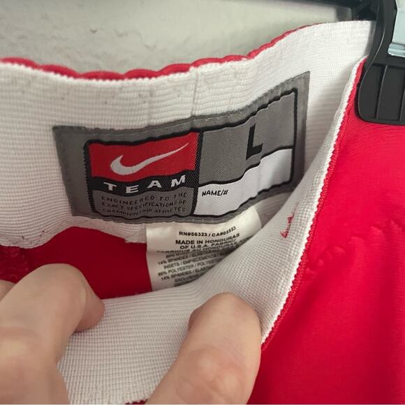 Nike Football Practice Pants Size Large Red & White - Picture 5 of 9